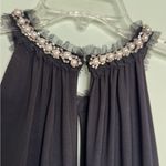 Betsey Johnson Black Split Back Belted Halter Palazzo Jumpsuit Womens Size 14 Photo 5