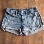 American Eagle  Easy Shortie Dreamy Drape Stretch Soft Denim Jean Shorts Size 6 Photo 2
