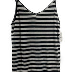 Stem cover up tunic striped gray black NeW medium stretch soft cotton model Photo 0