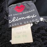 Vintage Climax David Howard Black Sequin Dress 7/8 Long Sleeve Party Cocktail Photo 6