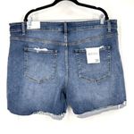 Zenana Outfitters NWT Plus‎ Size Denim Shorts Cuffed Distressed Size 3X Photo 1