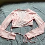 Adika baby pink long sleeve wrap top Photo 3