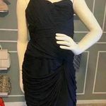 Laundry by Shelli Segal Little Navy Blue Stretch Midi Dress size 10 Photo 0