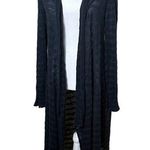 Free People  Sheer Stripe Duster Long Line Open Cardigan Sweater - medium Photo 0
