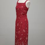 Eddie Bauer  red floral maxi dress size 12p Photo 3