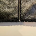 No Boundaries  Faux Leather Vest Faux Shearling Lining NWT Women L/XL Black Urban Photo 5