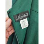 La Femme NWOT One Shoulder Green Jersey Women 14 Maxi Evening Gown Formal Dress Photo 7