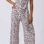 Free People  jumpsuit romper Vibe Check One Piece floral medium stretch boho NEW Photo 0