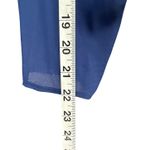 JJs House Chiffon Evening Dress Womens 10 Blue V Neck Floor Length Formal Gown Photo 9