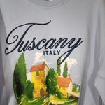 Tuscany Italy women's size Large blue sweatshirt Photo 5