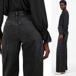 Madewell NEW  Superwide-Leg Jeans kingswood Black Wash Size 28 Minimalist Photo 3