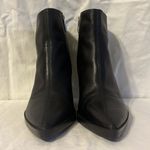 ZARA  Pointed Western Side Zip Leather Ankle Wedge Heel NWOT Photo 5