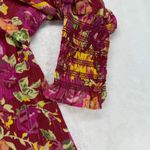 LPA Revolve Cassia Floral Mini Dress Long Sleeve Smocked Cuffs Party Dress Sz S Photo 3