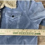 Gap Y2K Vintage  Velvet Sherpa Fur Lined Velvet Trucker Jacket Women's Size XL Photo 5