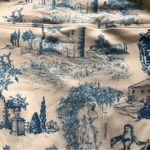 Gianni Bini  NWT Ivory And Blue Historical Print High Waist Bikini Bottoms XL Photo 5