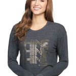 Spiritual Gangster Shine Crew Neck Savasana Pullover Sweater Grey Size Small Photo 0