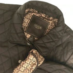 Coach Brown Diamond Quilted with Signature C Lining Jacket Photo 1
