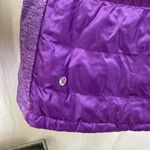 Lululemon Purple Sleeveless Zip Front Quilted Goose Down Puffer Vest 4 Photo 3