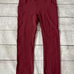 Lululemon Power Thru High Rise Tight Leggings 25” Women Size 4 Mulled Wine Photo 0