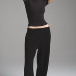 SKIMS  Onyx Crewneck & Straight Leg Photo 0