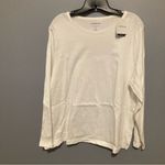 Croft & Barrow NWT  white long sleeve crewneck shirt. Plus size 1x Photo 2