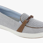 Wanderlust London Knot Womens Striped Slip On 12W Gray Size 12 Photo 0