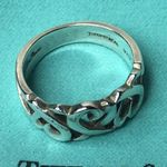Tiffany & Co. Peretti 925 Sterling Silver Triple Heart Ring Blue Box Dust Bag Photo 1