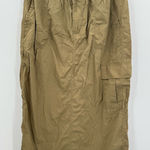 Aerie Offline Women’s Tan Maxi Cargo Nylon Skirt Size Large Photo 0