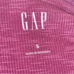 Gap  Size Small Essential Rib Flutter Sleeve Button-Front Top Dry Rose Pink Photo 4