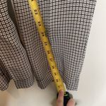 Joie  Plaid 100% Silk Alessandra Black White Straight Leg Dress Pants Size 4 Photo 13