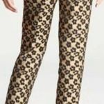 Ann Taylor Ann Taylor Leopard Print Jacquard Cropped Ankle Pants Size 4P Photo 1