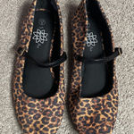 Serra  Leopard Print Mary Jane Flats Size 8 Photo 0