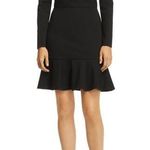 Alice + Olivia Marisela Ruffle Hem Cutout Cocktail Dress Black Size 2 NWOT $350 Photo 0