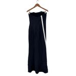 After Six Strapless Topstitched Corset Satin Maxi Dress With Draped Skirt Size 8 Photo 7