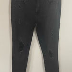 Calvin Klein Jeans Calvin Klein ultimate Skinny Jeans 31x32 black w/ distressing leather underneath Photo 0