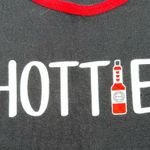 Ava Rose Womens Hottie Hot Sauce Tank Top Racerback Fitted Stretch Black Red 2X Photo 2