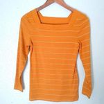 Old Navy  S Slim Fit Ribbed Goldenrod Long Sleeved Top Photo 0