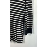 Jones New York  Womens Striped Neck Pullover Sweater Black And White Medium Photo 1