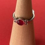 Bomb Party RBP3718 “Capture Your Heart” Genuine Quartz on Rhodium Sz 7 Ring NWOT Photo 0