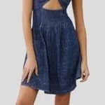 Anthropologie‎ Pilcro Ikat sleeveless denim mini sundress size XS Blue Photo 1