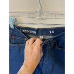 Pistola J. Crew High Rise Long Cut Off Denim Jean Dark Blue Wash Size 26 NEW Photo 5