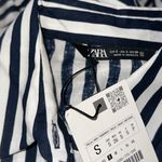 ZARA NWT STRIPED LINEN/COTTON BLEND MIDI SHIRTDRESS Bloggers Fave Photo 3