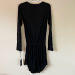 Michael Lauren  ML-8079-RSN Noel L/S V Neck Dress w/Drawstring Size M Black (H11) Photo 5