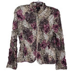 Vintage Y2K MSK Zip Front Jacket Womens Large Pink Romantic Coquette Fairy Photo 0