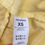 Retrofête Retrofete Willa Dress in Lemonade Yellow XS Mini 3/4 Sleeves Button NWT Denim Photo 9