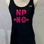 Under Armour Heat Gear Black and Pink Racerback Athletic Tank Size S Photo 0