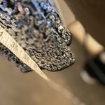 Xhilaration Festive Silver sequin legging statement pants holiday attire christmas NYE Glam Photo 7