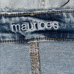 Maurice's  Vintage High Rise Light Wash Fray Hem Denim Jean Skirt Women’s 22 Photo 4