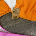 PINK - Victoria's Secret Victorias Secret PINK NEW Swimsuit One Piece Cutout Orange & Pink Size Large‎ Photo 2