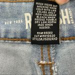 REWASH New  High Rise Distressed Denim Shorts The Wedge Light Blue Photo 12